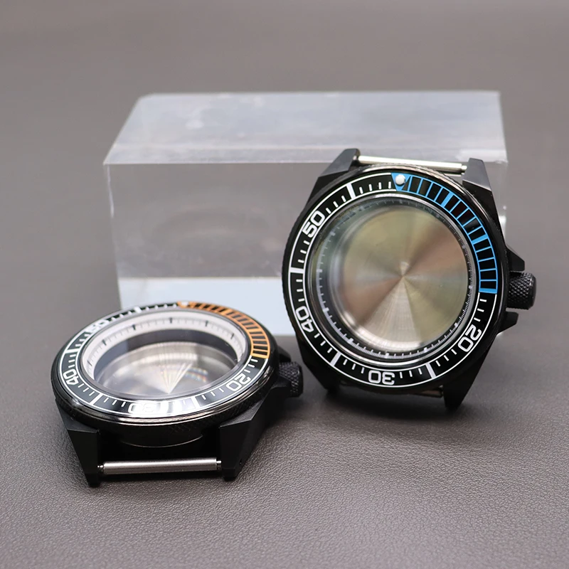 

Modified Samurai Diving Watch Case Black 43.8mm For Seiko NH35 NH36 NH34 NH38 4R36 Automatic Movement 28.5mm Dial Ceramic Bezel