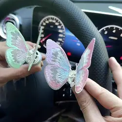 Moving Butterfly Car Dashboard Decor Auto Center Console Air Vent Decorative Ornament Car Interior Car Accessories