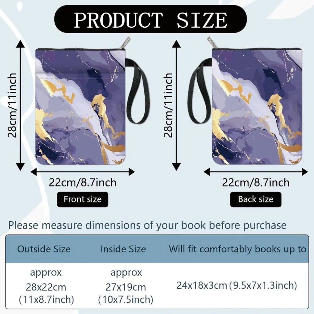 Cloth Book Cover Notebook Wraps Rectangle Marbling 280x220mm