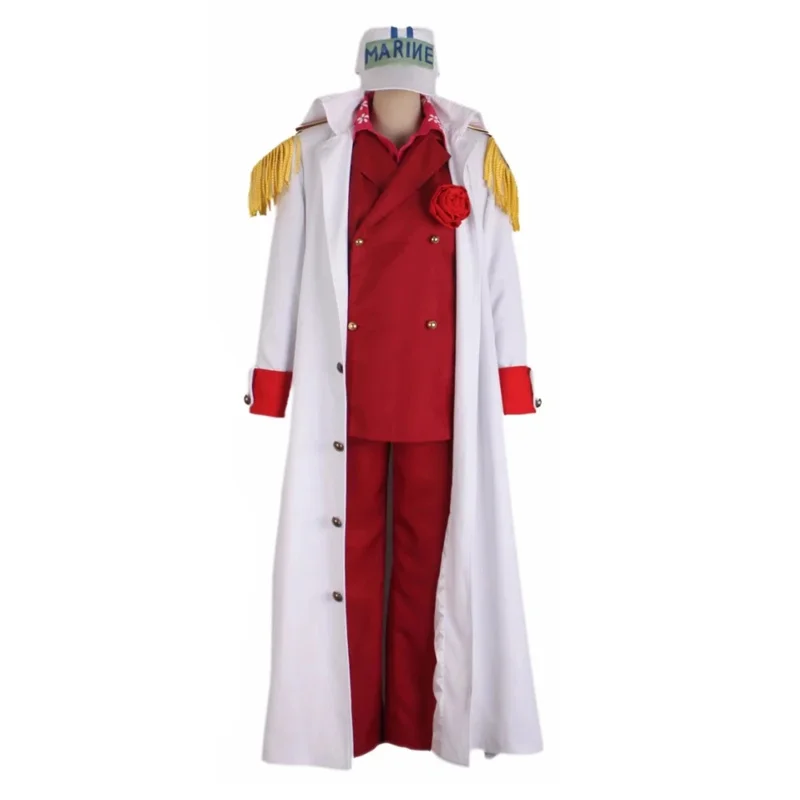 

Anime Marines Sakazuki Admiral Akainu Whole Jackets Hat Glove Set Cosplay Costume With Red Uniforms Suit v;6,a'3.k;8,