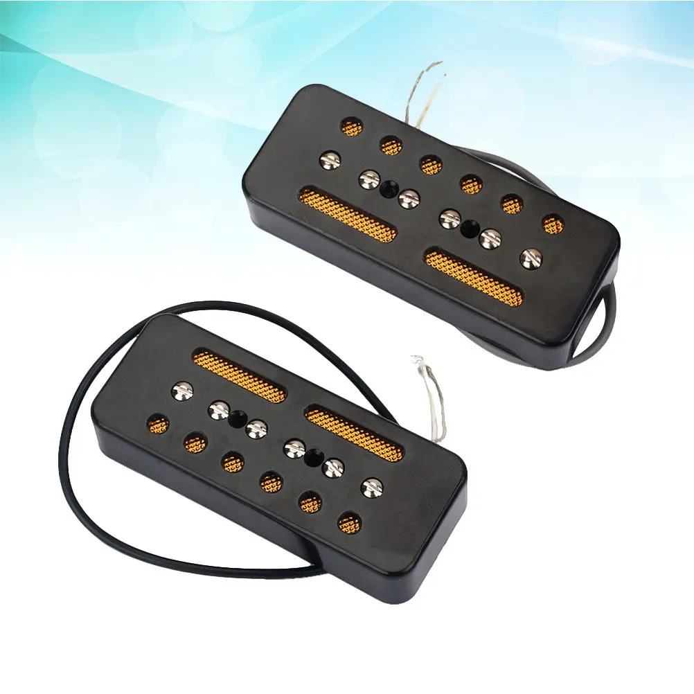 

2Pcs Soapbar Single Coil Pickup for Electric Guitar Professional Tone Control Ceramic Magnet PVC Wire Sturdy Reliable Guitar
