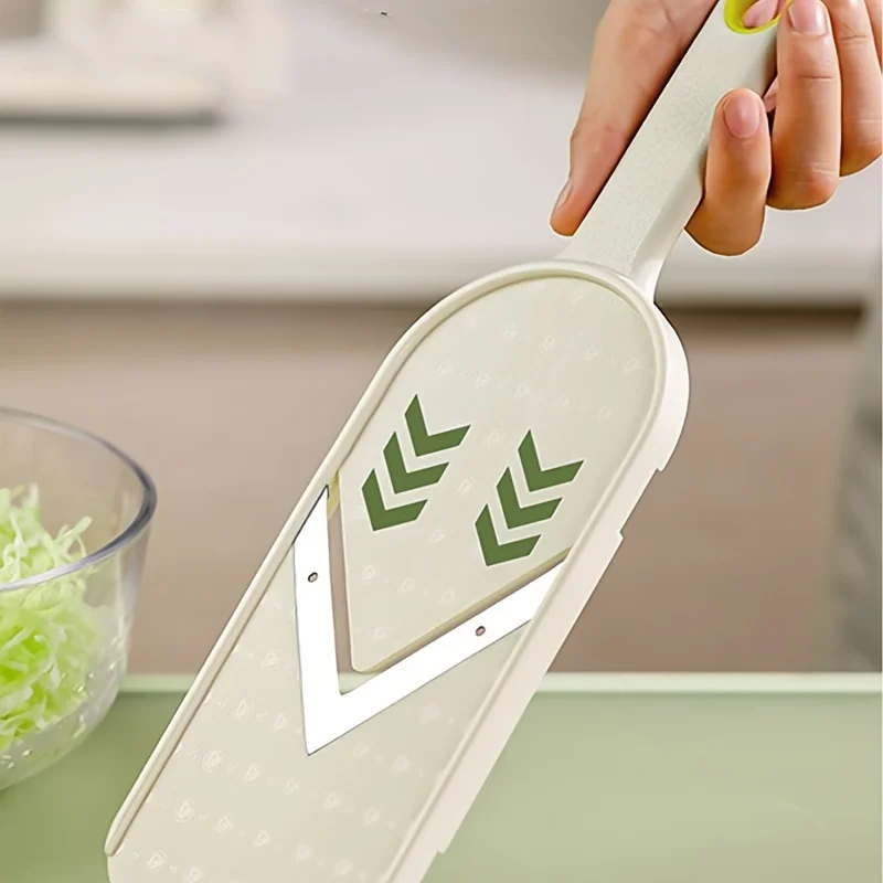1pc Heavy-Duty Manual Vegetable Shredder & Slicer, V-Shaped Grater, Dual-Sided Force Vegetable Cutter, Easy-To-Clean Grater