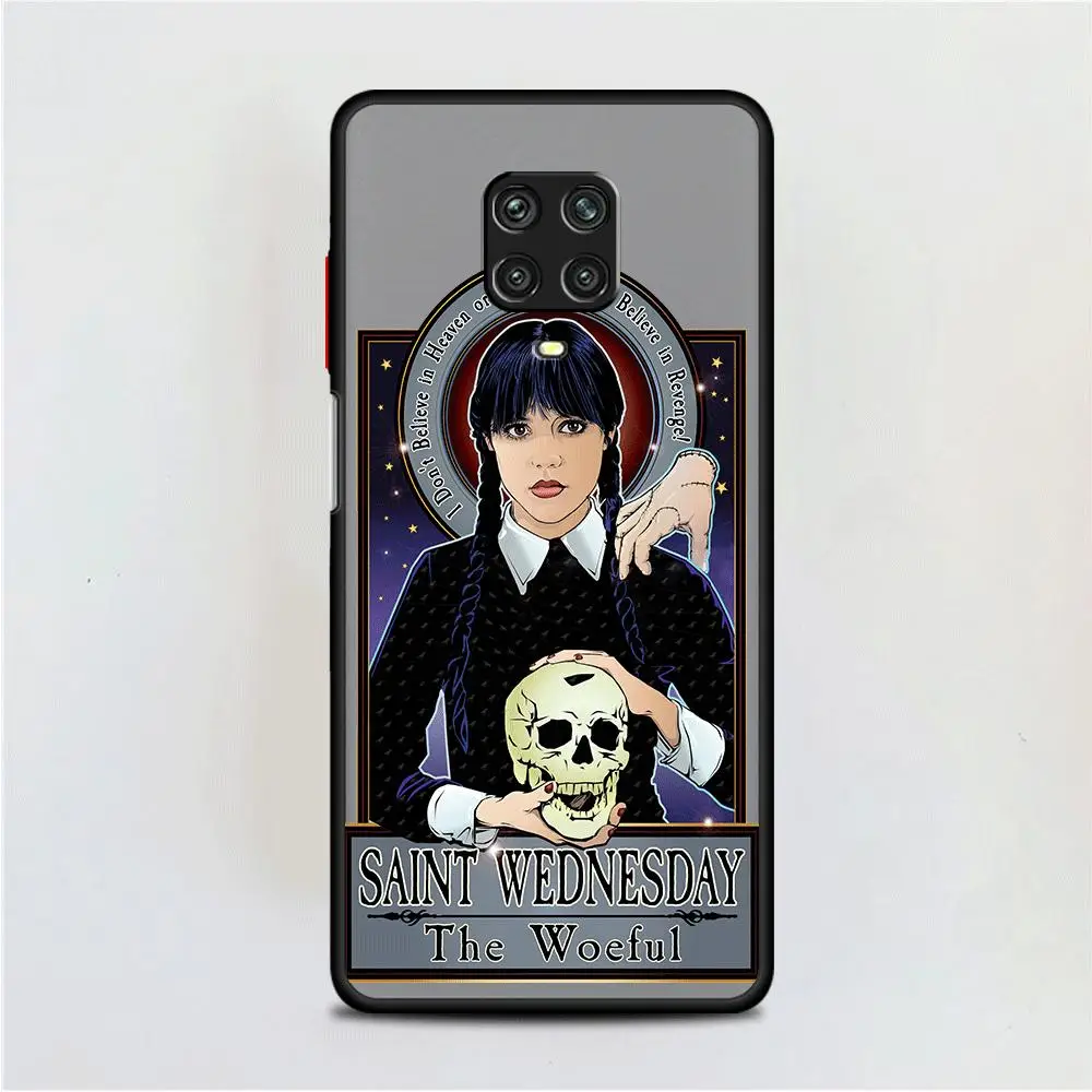 W-sunday A-Addams custodia per telefono per Xiaomi Redmi K40 9A 9C 10 10C 9T 12C 12 4G 5G K40 Pro A1 A2 Cover antiurto opaca per armatura