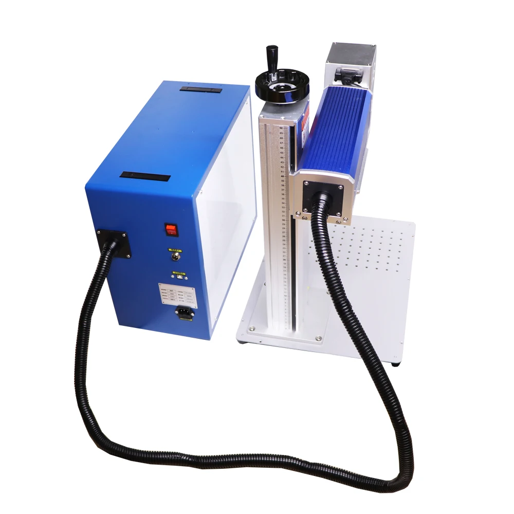 60W JPT MOPA M7 20W 30W 50W 80W 100W Fiber Laser Marking Machine EZCAD2 Galvo SG7110R With Rotary Axis Metal Cutting Engraving