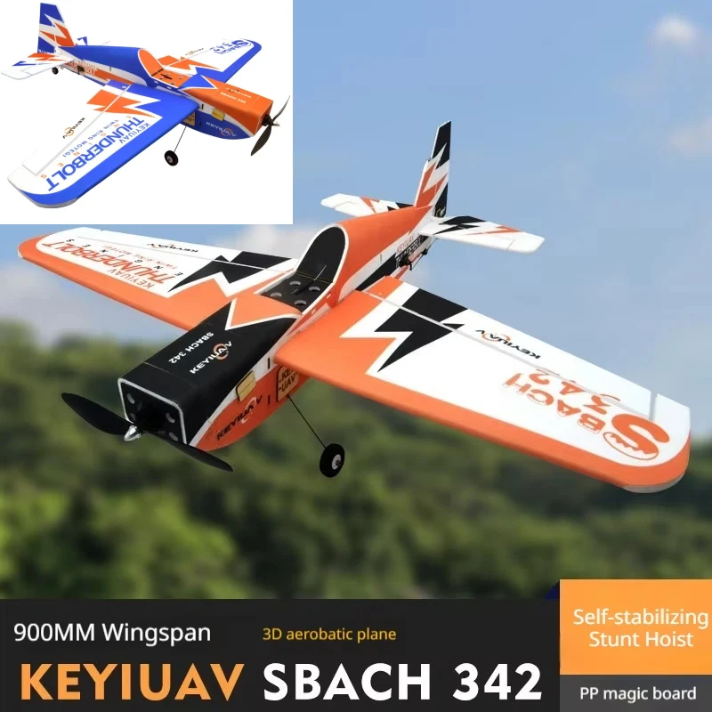 KEYIUAV Sbach 342 Rc Airplane 900Mm Wingspan Pp Magic Board 3D Stunt Fixed Wing Aerobatic Aircraft For Adult Flying Enthusiasts