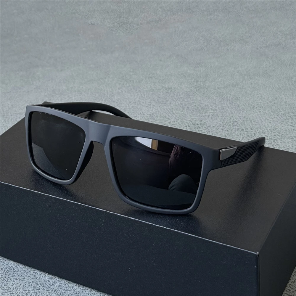

Vazrobe Polarized Men Sunglasses Women Black Sun Glasses for Male Blue Brown G15 Fashion Shades TR90