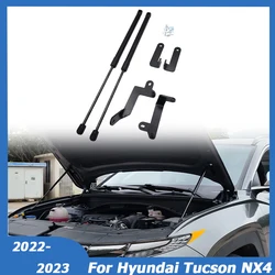 For Hyundai Tucson NX4 2022 2023 Front Bonnet Hood Lift Support Shock Gas Struts Rod Spring Car Accessories Stainless Steel