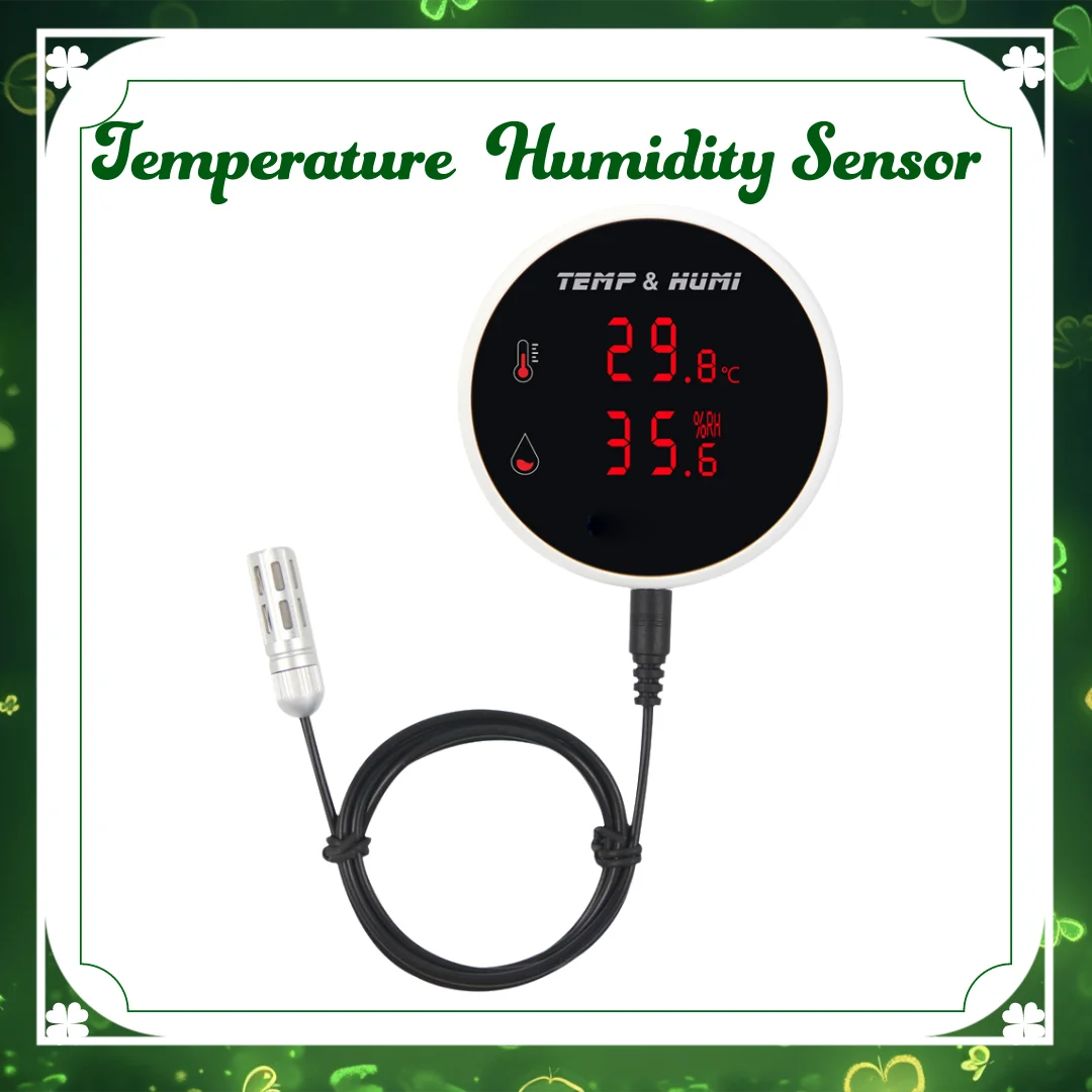 Tuya WIFI Temperature and Moisture Sensor Detecting Temperature Range -40°C—+120°C External 1M / 3M Probe Tuya App Control