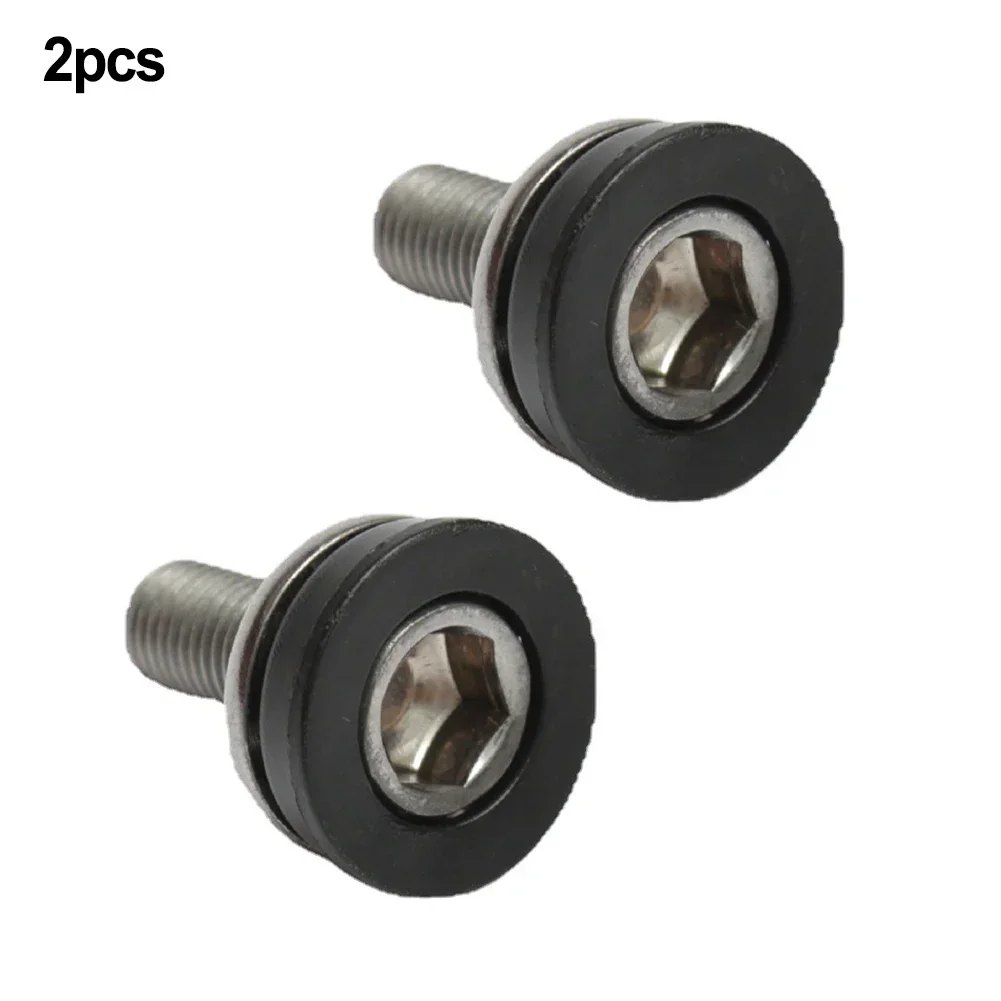 2pcs Mountain Bicycle Practical Hex Head Crank Bolts M8x15mm Waterproof Sealing Metal Screw MTB Cycling Accessories