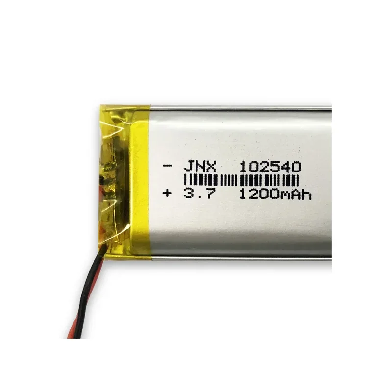 Lipo 3.7V 1200mAh 102540 Rechargeable Lithium Polymer Battery Applicable To Bluetooth MP4 MP3 VR Glasses Desk Lamp Power Tools