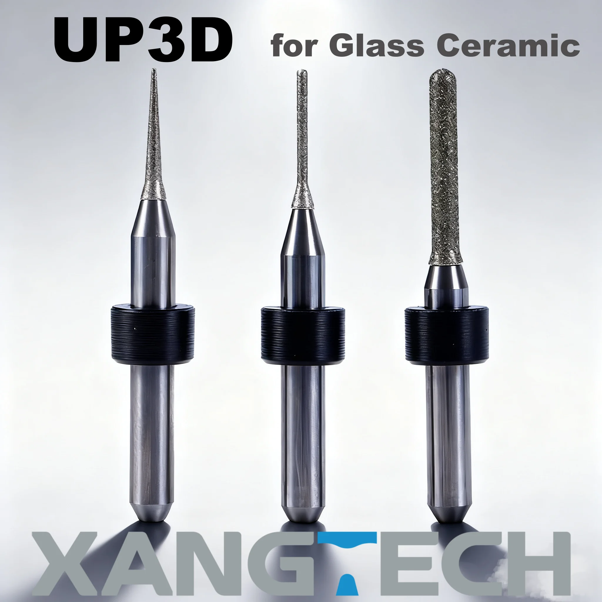 

XANGTECH UP3D стеклокерамические фрезерные боры для стоматологических блоков из дисиликата лития CAD CAM фрезерный бор стоматологический инструмент фреза