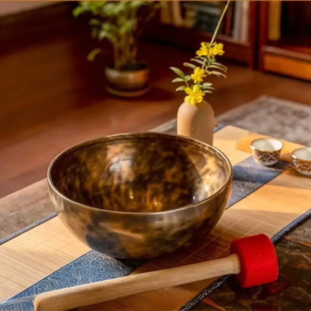 

Handmade Buddha Sound Bowl Nepal Brass Tibetan BowlsDecorative Sound Healing Therapeutic Percussion Meditation Accessories Gifts