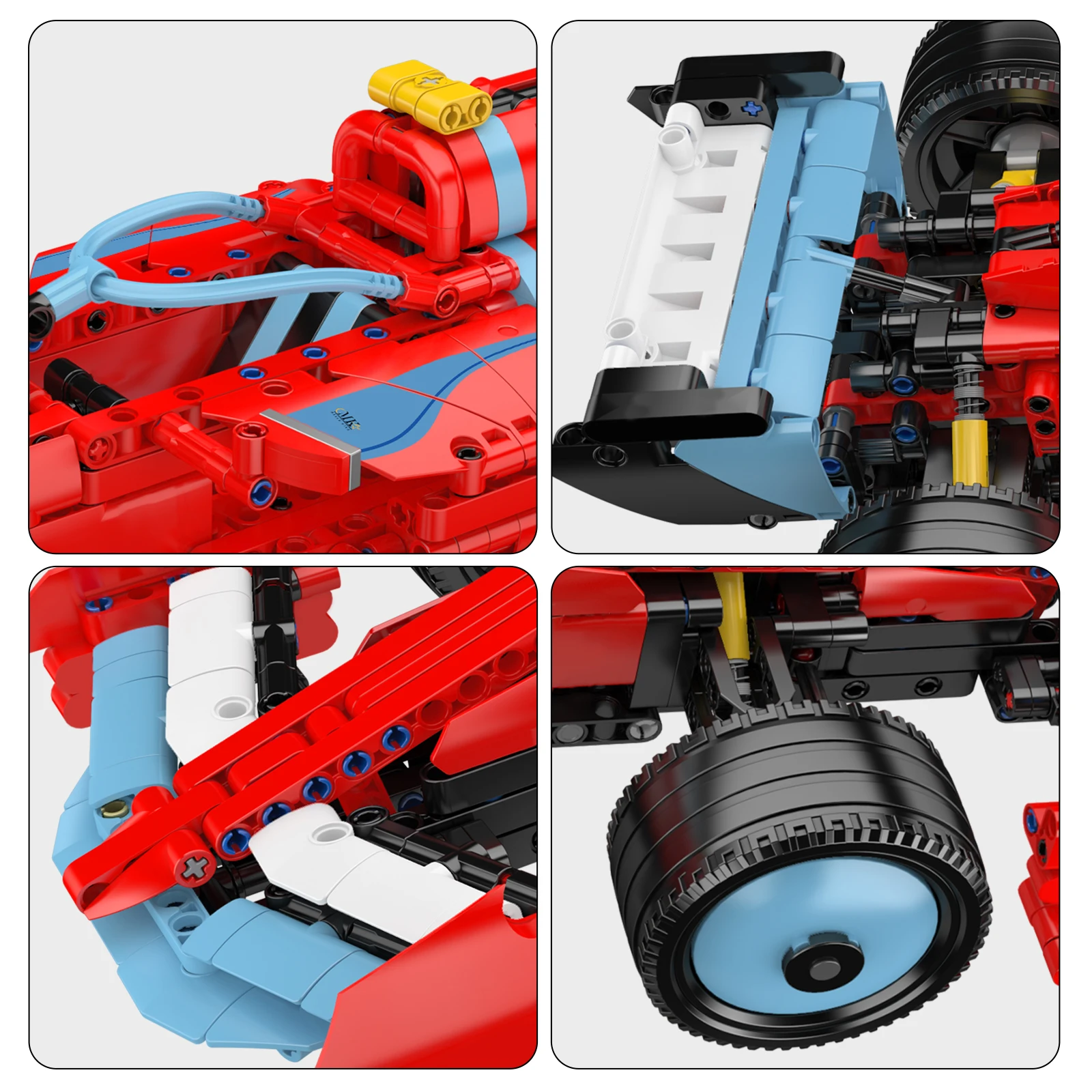 قالب الملك 1401 قطعة ، 13209 بطولة فنية سيارة SF-24 سباق السيارات اللبنات نموذج مجموعة مجموعات سيارة مجموعات الالعاب