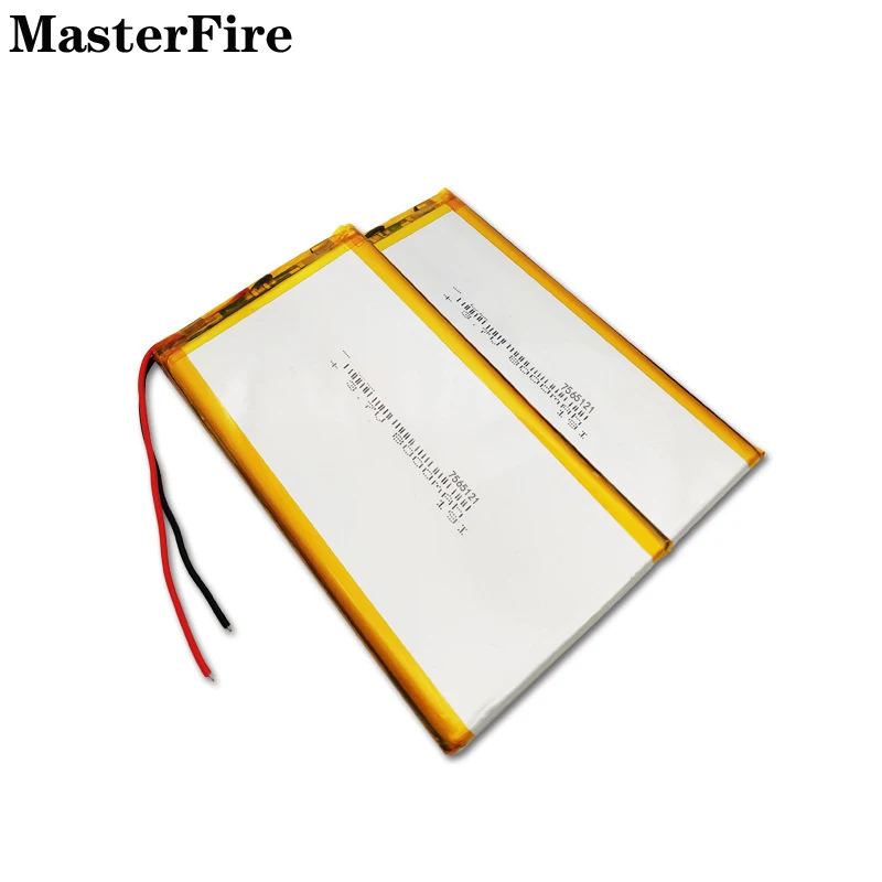 7565121 8000mah 3.7V Lithium Polymer Battery For GPS Navigator Power Bank Electric Toy E-book Rechargeable Li-polymer Batteries