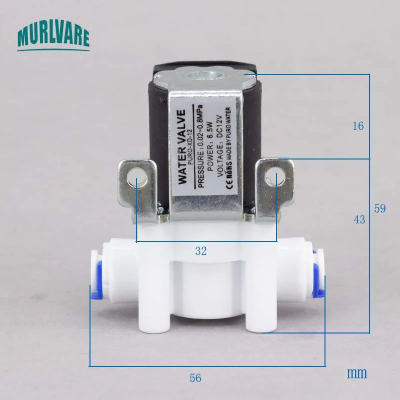 DC12V Ice Machine Solenoid Valve Upper Water Inlet Valve For Hicon XINGXING Lecon ZUNC Watoor HZB Series