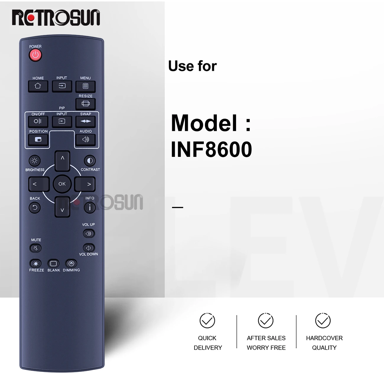 New Remote Control for InFocus Mondopad Bigtouch or JTouch INF8600 86 4K Interactive Touch Display ViewSonic IFP6550-3AB