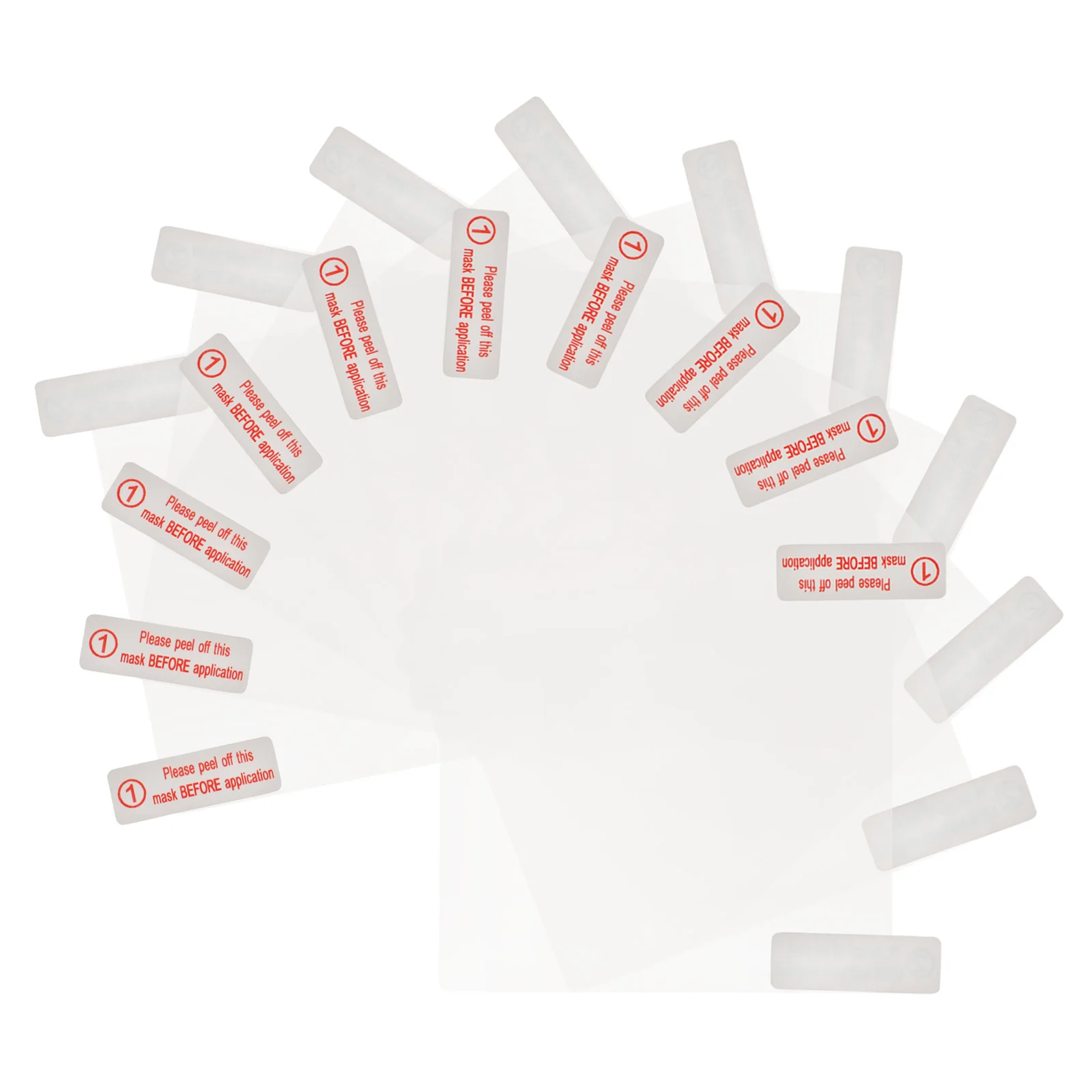 10pcs Car ETC Sticker Double Sided Static Transparent Adhesive Tape for Windshield Vehicle Decal Automotive Accessory