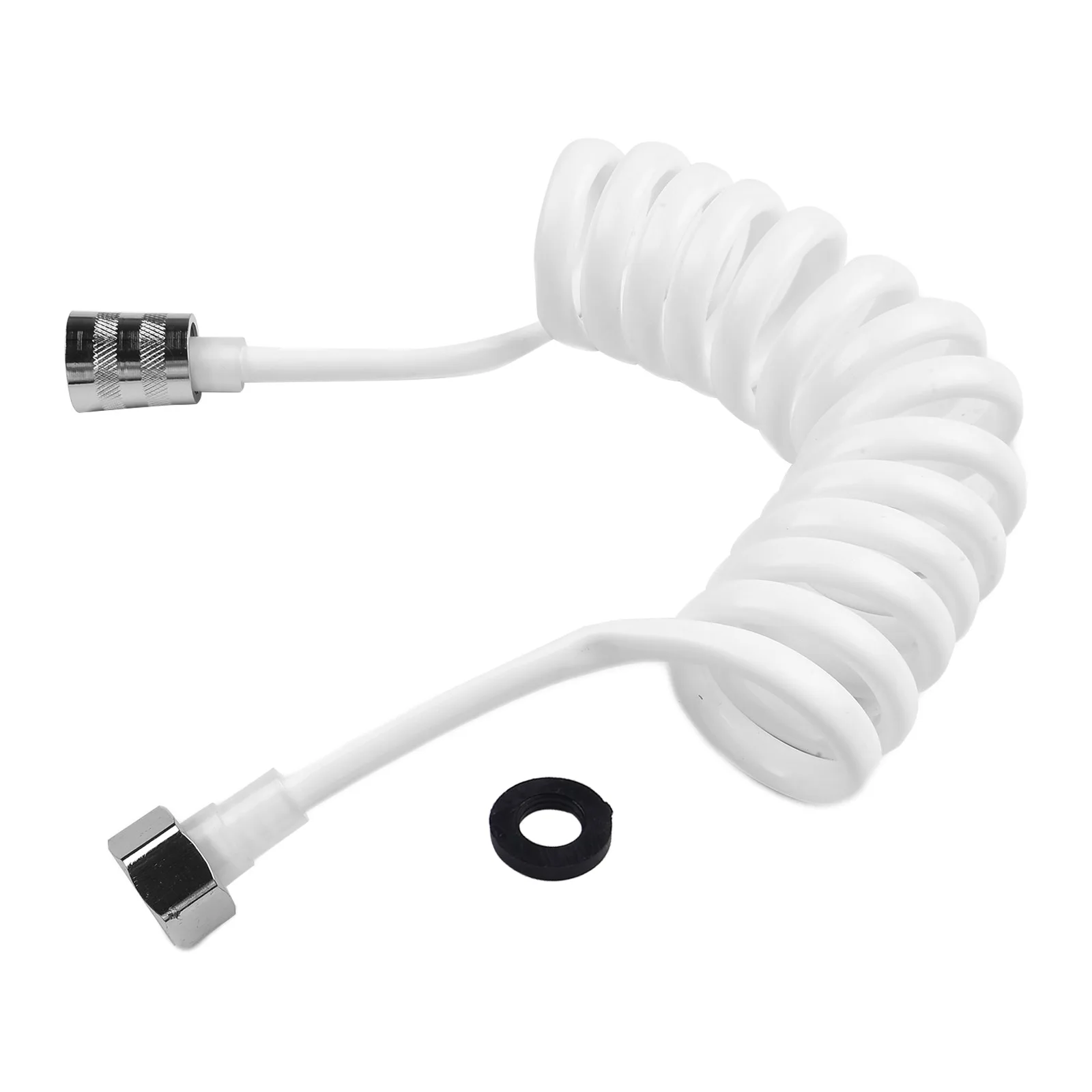 Bathroom Pipe Shower Hose Home Use 1pc Accessory PU Replacement Sprayer Spring Telephone Line Style Toilet Tube