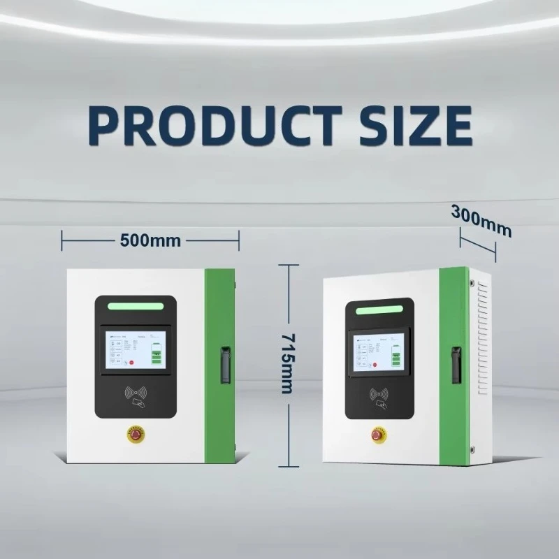 60kW Wall-Mounted Level 3 DC Fast EV Charger CCS1/CCS2/ChAdeMO/GBT/NACS Mobile Charger Station