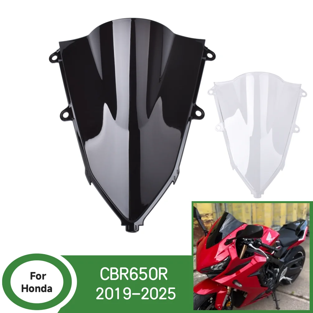 

CBR650R Front Wind Screen Shield Air Deflectors For Honda CBR 650R 2019-2025 2024 Windscreen Motorcycle Windshield Accessories