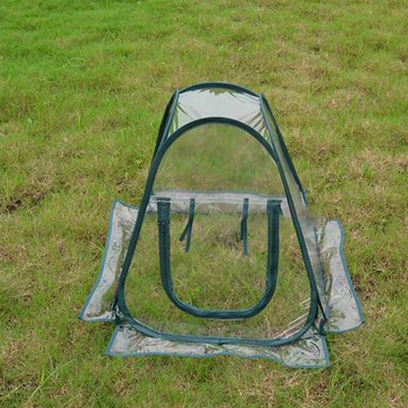 PVC Portable Foldable Mini Garden Greenhouse Cover Flower House Planting Insect-Proof Bird Cover For Outdoor Protection