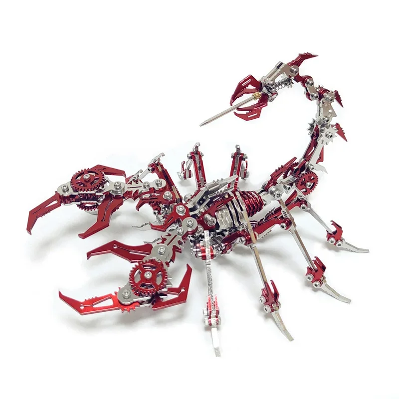 

Red Scorpion metal assembly model, DIY mechanical assembly, creative three-dimensional puzzles, difficult toys