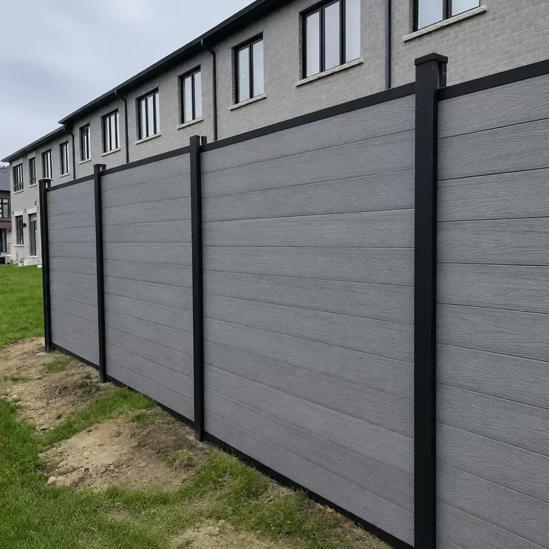 Garden Cover Wooden Privacy Vertical Composite Outdoor Screen Panels Wpc Fence