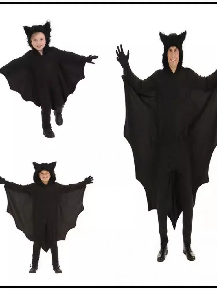 

Новый костюм летучей мыши на Хэллоуин для детей, одежда для выступлений летучей мыши, одежда для детской комнаты, активированный реквизит для сцены