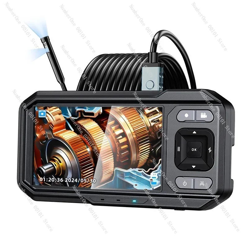 

4.5inch IPS Screen 1080P Industrial Endoscope HD 8mm Automotive Pipeline Handheld Dual Head Camera