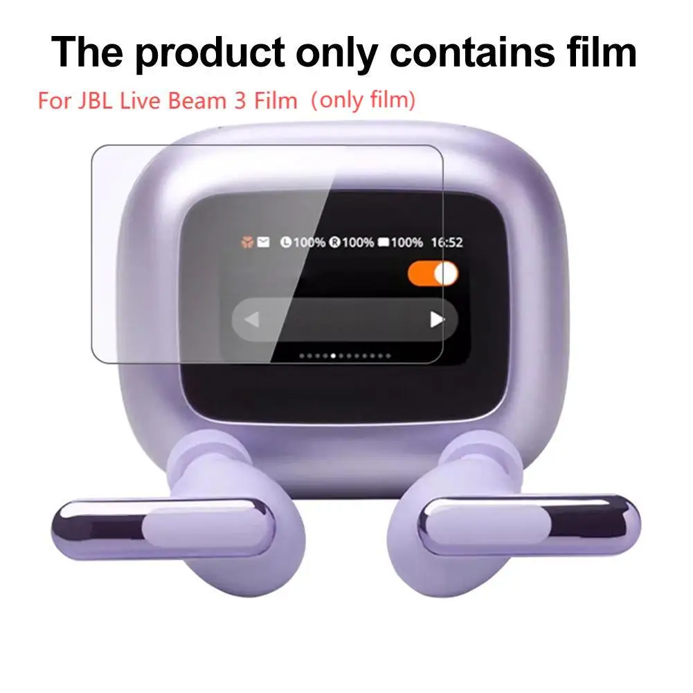 Película protectora de pantalla para Live Beam 3, película transparente 9H, Protector de auriculares para JBL Live Beam 3, accesorios para