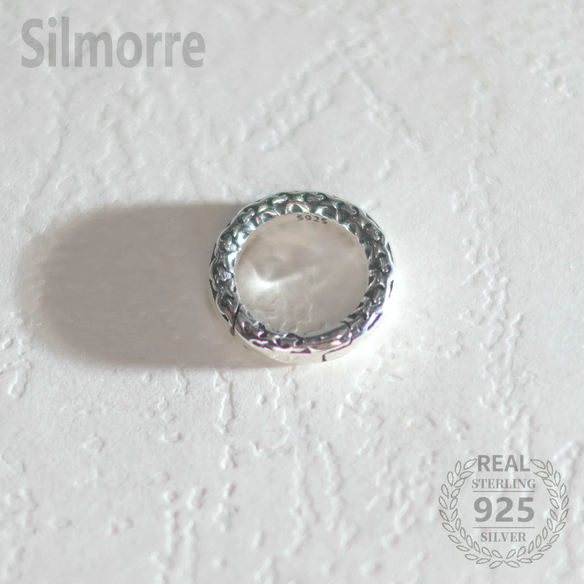 

1PC 100% Solid 925 Sterling Silver Retro 12mm Round Spring Clasp&Hook for DIY Fine Jewelry Finding
