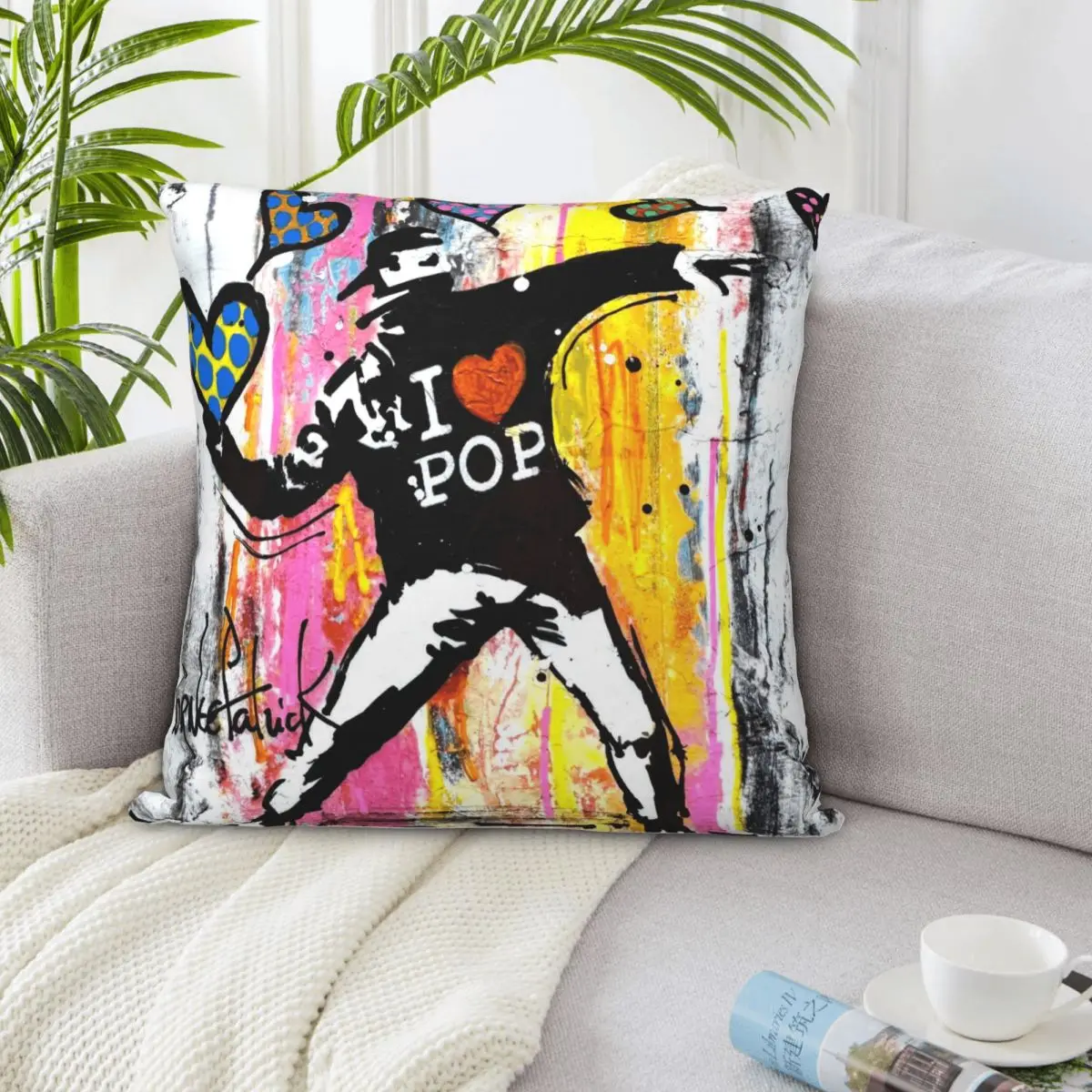 بانكسي 000270 ديكور المنزل غطاء الوسادة الوسائد الزينة Dakimakura كيس وسادة غطاء وسادة