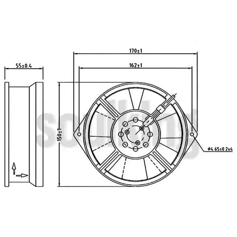 For Taiwan Fuyou/FULLTECH UF-15KCR23 BWHD AC230V 26/31W Axial Cooling Fan