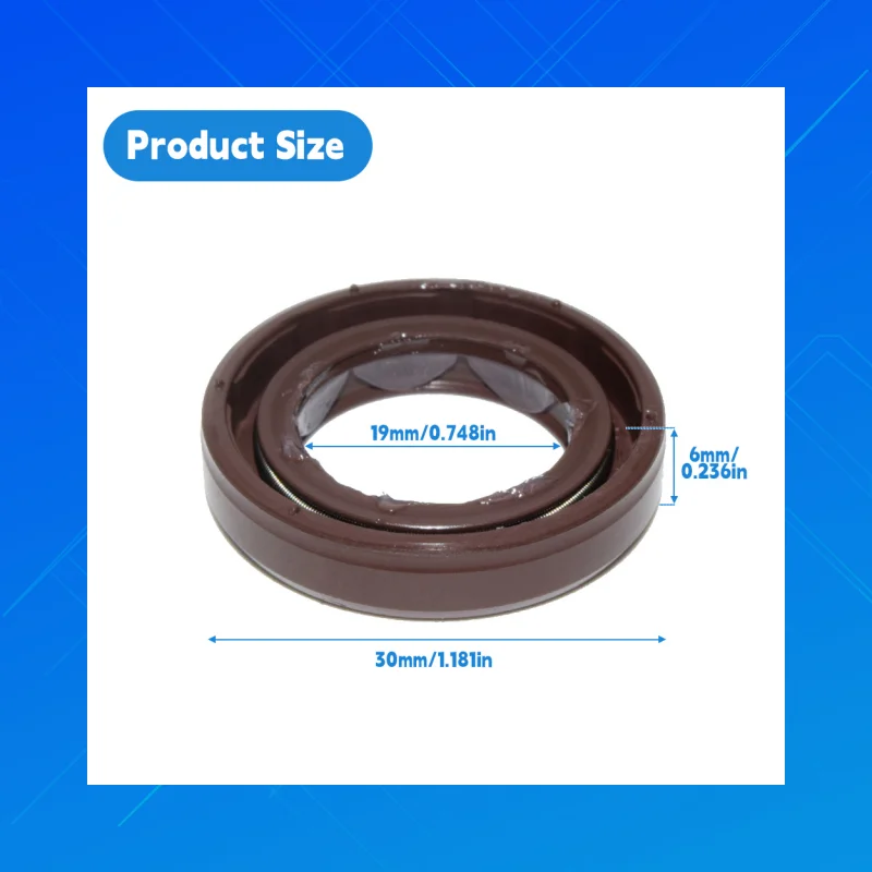 

DMHUI high-quality FKM pressure-type oil seals, BAFSL1SF style, Size 19x30x6 mm suitable for Wirtgen WM409A1 Rexroth gear motors