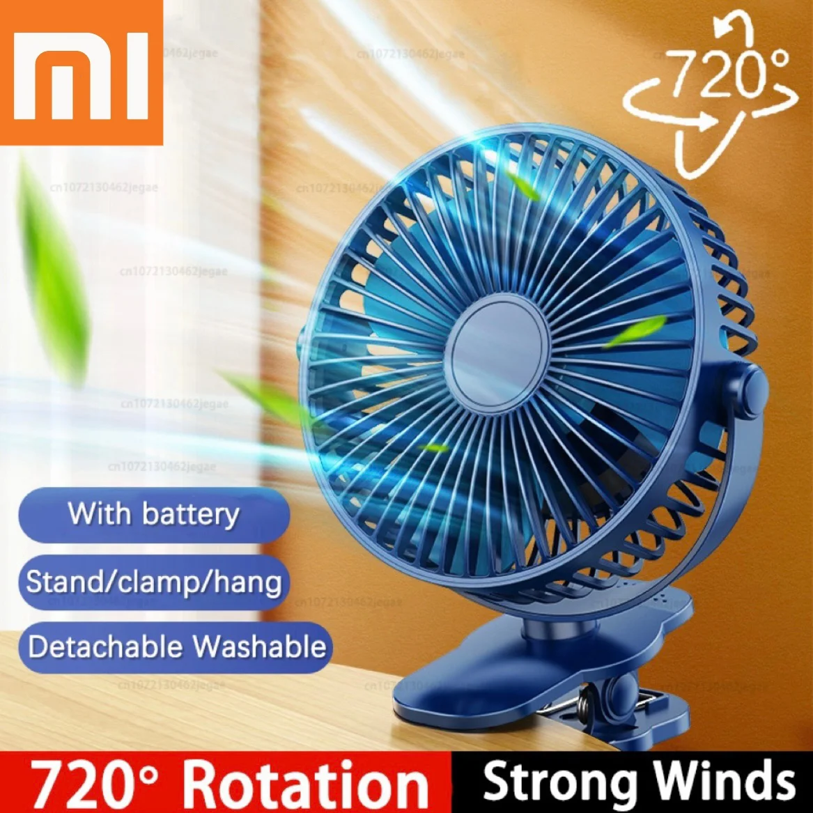 

Xiaomi New USB Handheld Clip Fan Portable Rechargeable Fan High Quality Student Wireless Electric Fan Small Cooling Ventilador