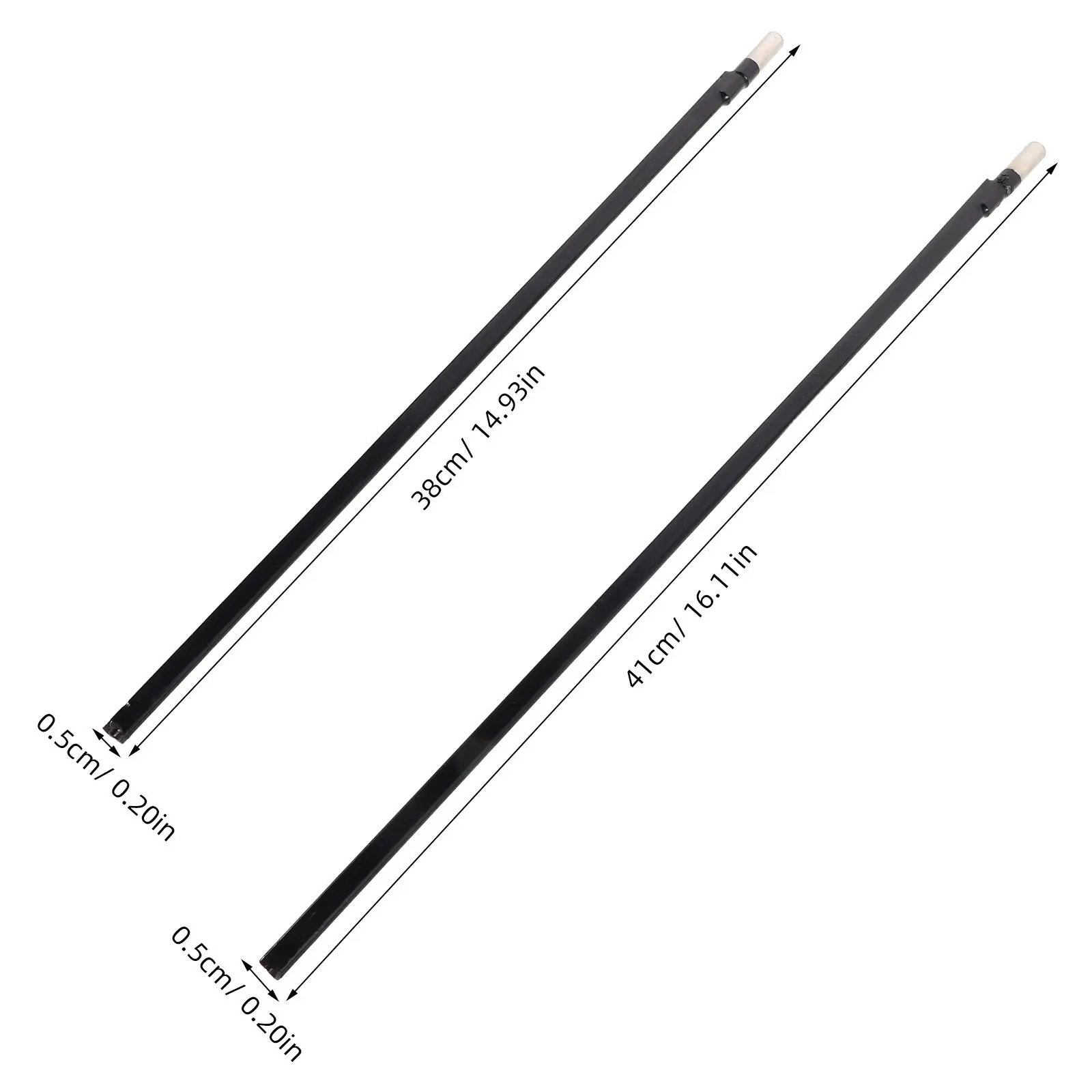 2Pcs Guitar Truss Rod Steel Neck Adjustment Rod Professional Guitar Setup Repair Tool for Electric Acoustic Bass Making Tools