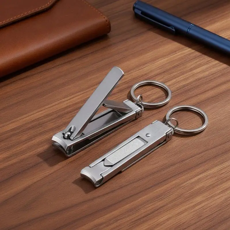 0.5cm Ultra Thin Nail Clippers Portable Foldable Multi-function Nail Clipper Dead Skin Remover Pliers Nail Tool