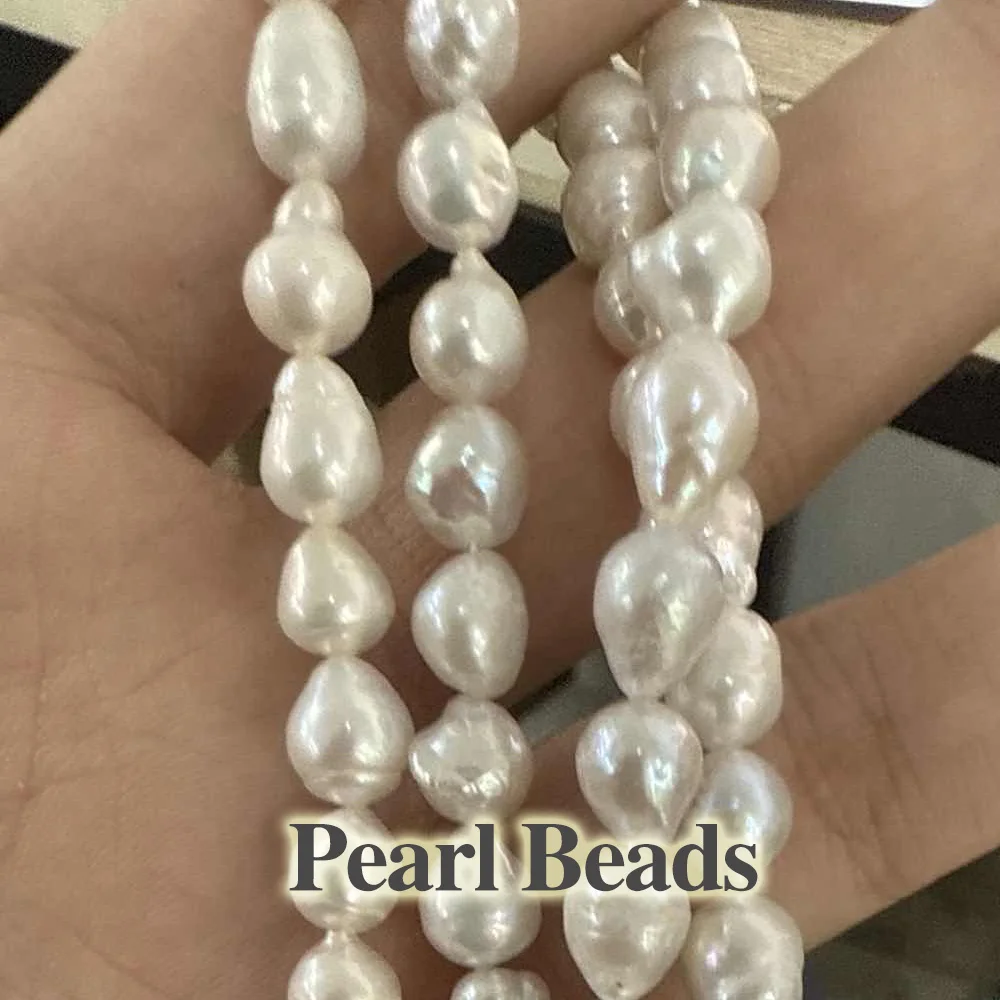 

10-11mm Natural Freshwater Pearl Beads Irregural Baroque Pearl Loose Beaded for Making DIY Jewerly Necklace Bracelet Earrings