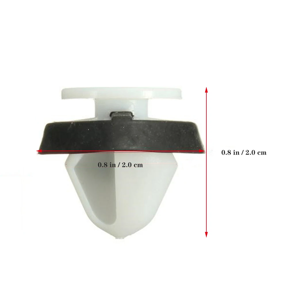 

10pcs White Plastic Car Door Panel Clips Retainers Trim Fasteners Universal 200X180X180mm Easy Install Long Life