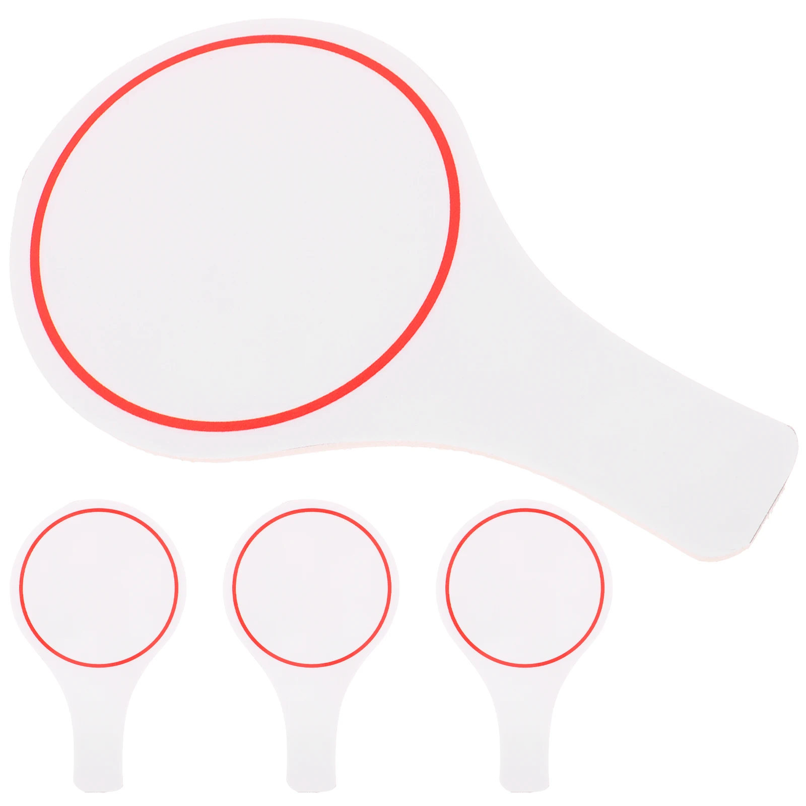 

4pcs Scoreboard Paddle Whiteboards Erase Answer Erasable Double Sided Dry Lap Voting Game Quiz Match Family Classroom Writing