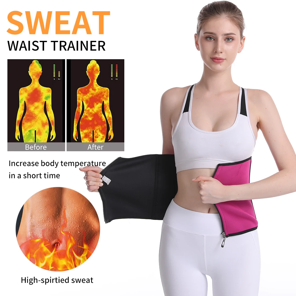 Women Waist Trainer Corsets Cincher Slimming Body Shaper Sport Girdle Workout Shapewear Sauna Sweat Belt Tummy Control Trimmer