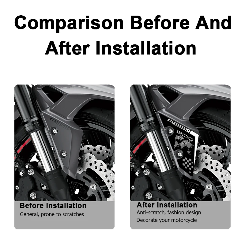 POSFIRA Motorcycle Front Fender Stickers Vinyl Decals for Kawasaki Z900 Z 900 2025 2024 2023 2022 2021 Motorbike Accessories