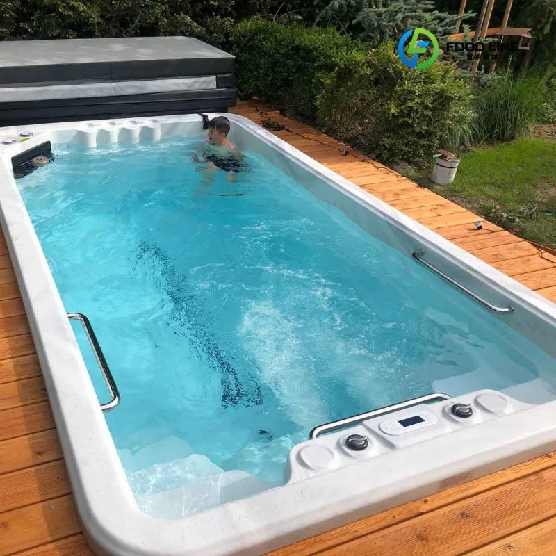 2026 New FL Customized Underground Outdoor Whirlpool Acrylic Endless Swim Spa Pool with Massage Water Jet and Air Pump Features