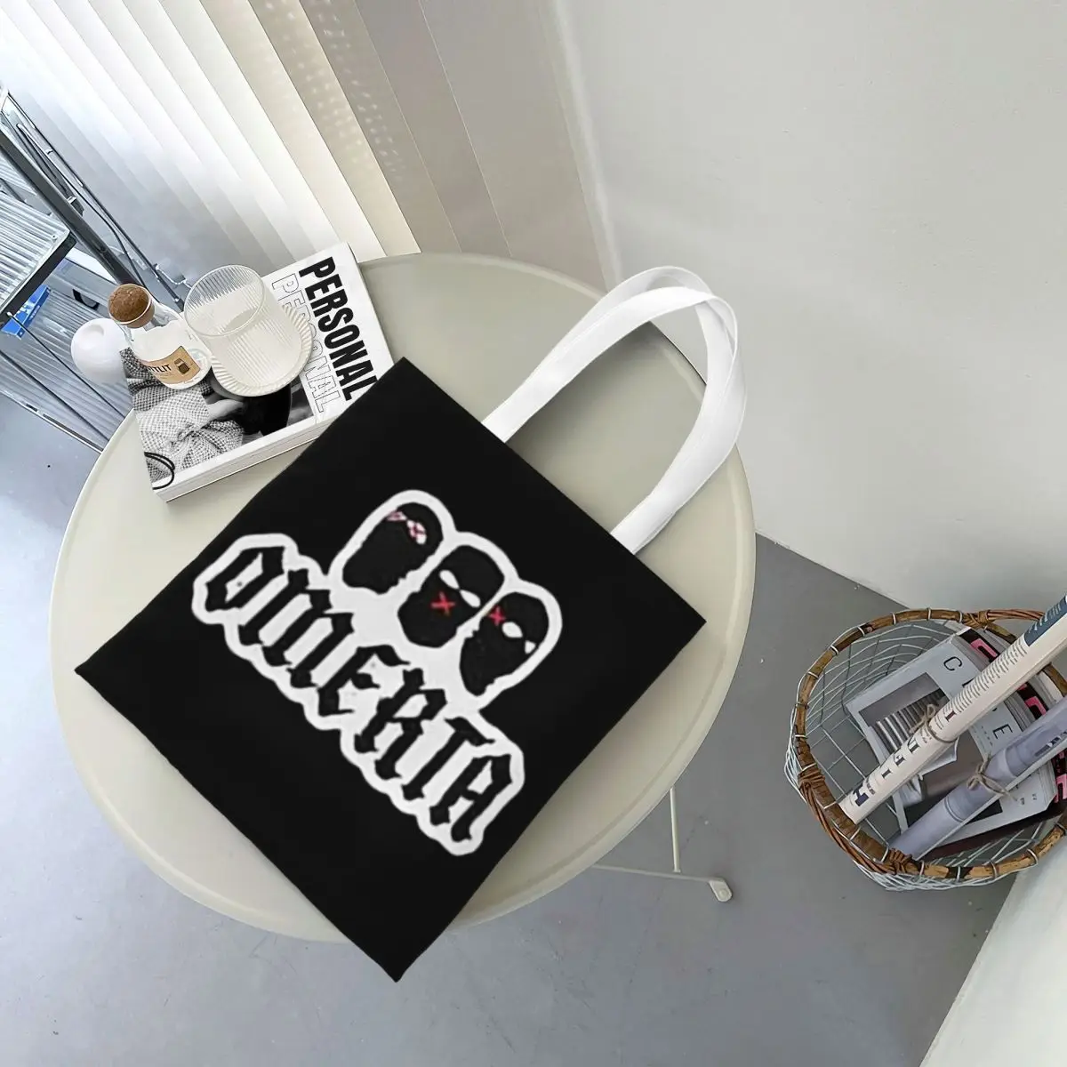 Omerta 47 Metal Band 19 Boodschappentassen Canvas De draagtas Herbruikbaar voor dames Schoudertas Reishandtas