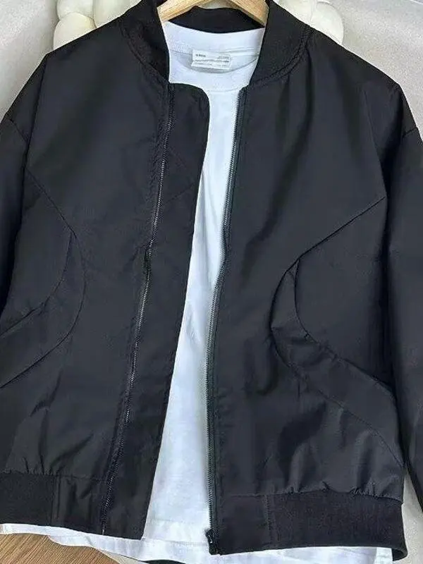 

Мужская куртка American Simple Sle, весенне-осенняя уличная одежда в стиле ретро, универсальное повседневное свободное бейсбольное пальто, дышащая подставка