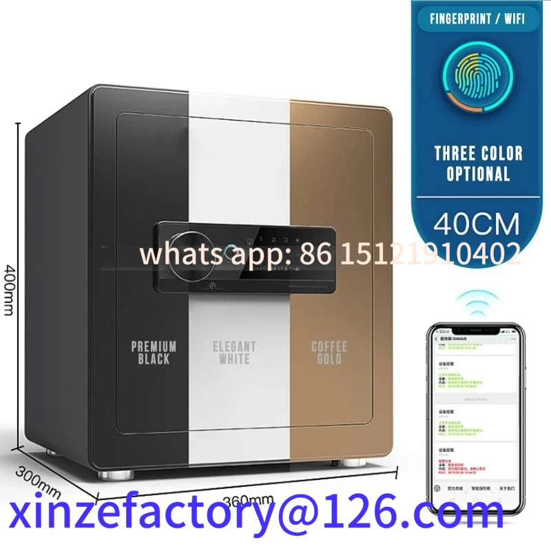 전자 암호 안전에 적합 40CM 높이 사무실 가정용 스마트 지문 강철 지능형 Wifi 안전 높은 보안