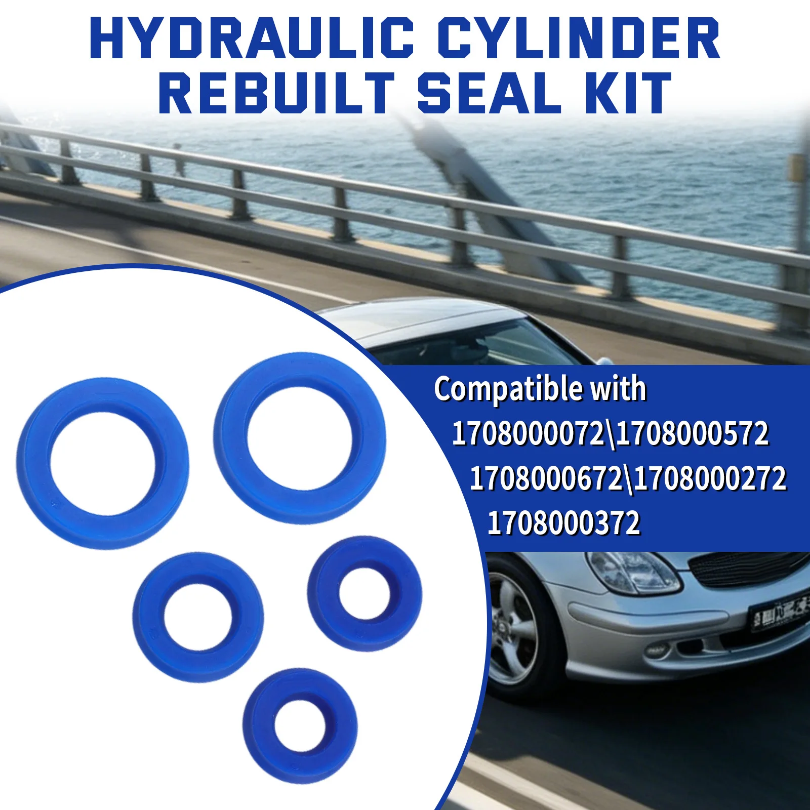 1708000372 Hydraulikzylinder-Dichtungssatz für Mercedes SLK R170 Cabrio 1998-2004 SLK230 SLK320 SLK32 AMG 1708000072 1708000572 – Detail 3