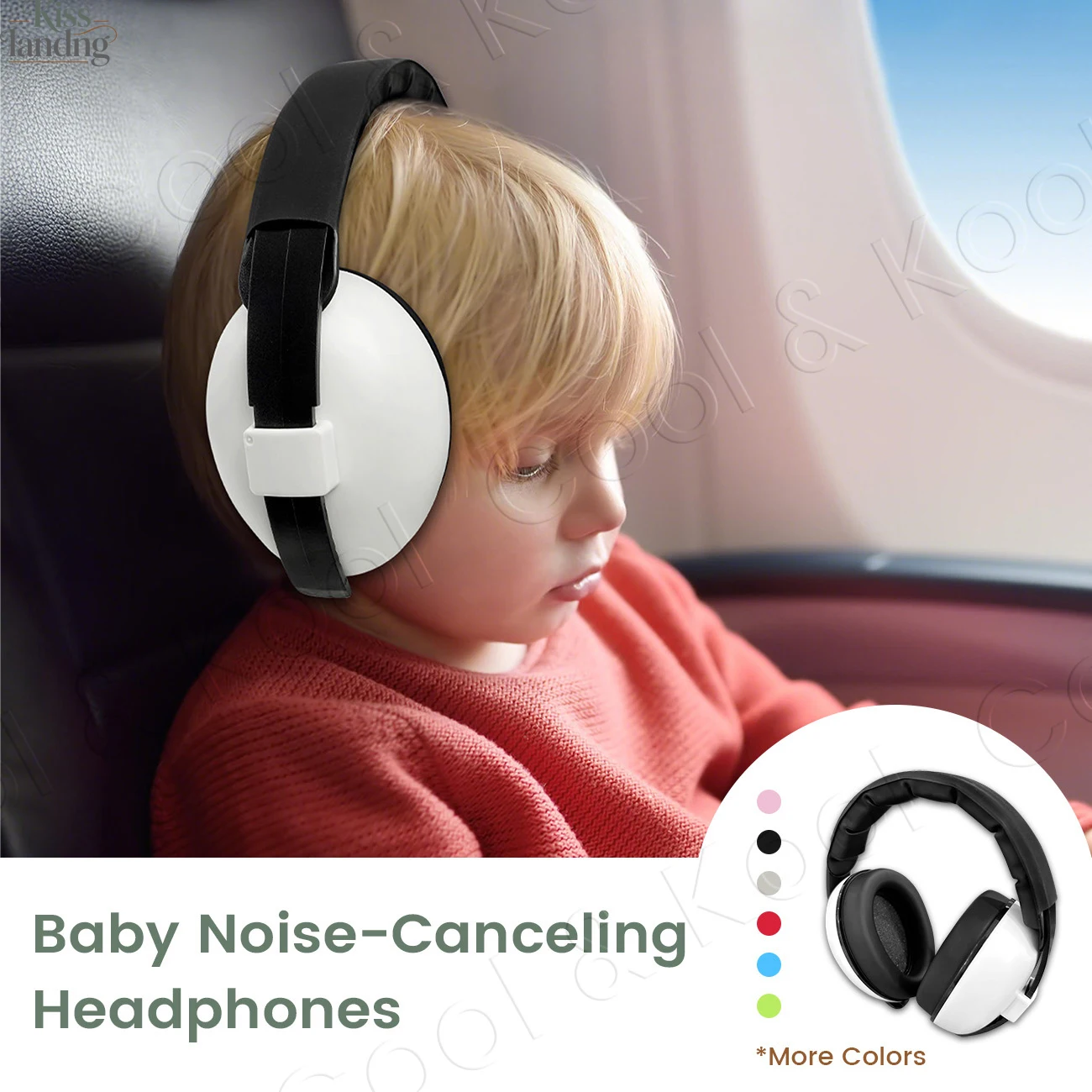 Baby Hearing Protection Earmuffs for Safe Sleep, Noise Cancelling & Adjustable for Ages 0-3 Years
