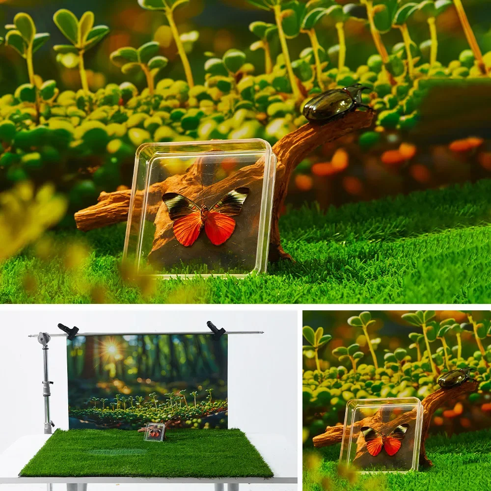 TENWISH 57*87cm Still Life Photo Background Tabletop Backdrop for High Key Shots Waterproof Wood Marble Concrete Wall Pattern