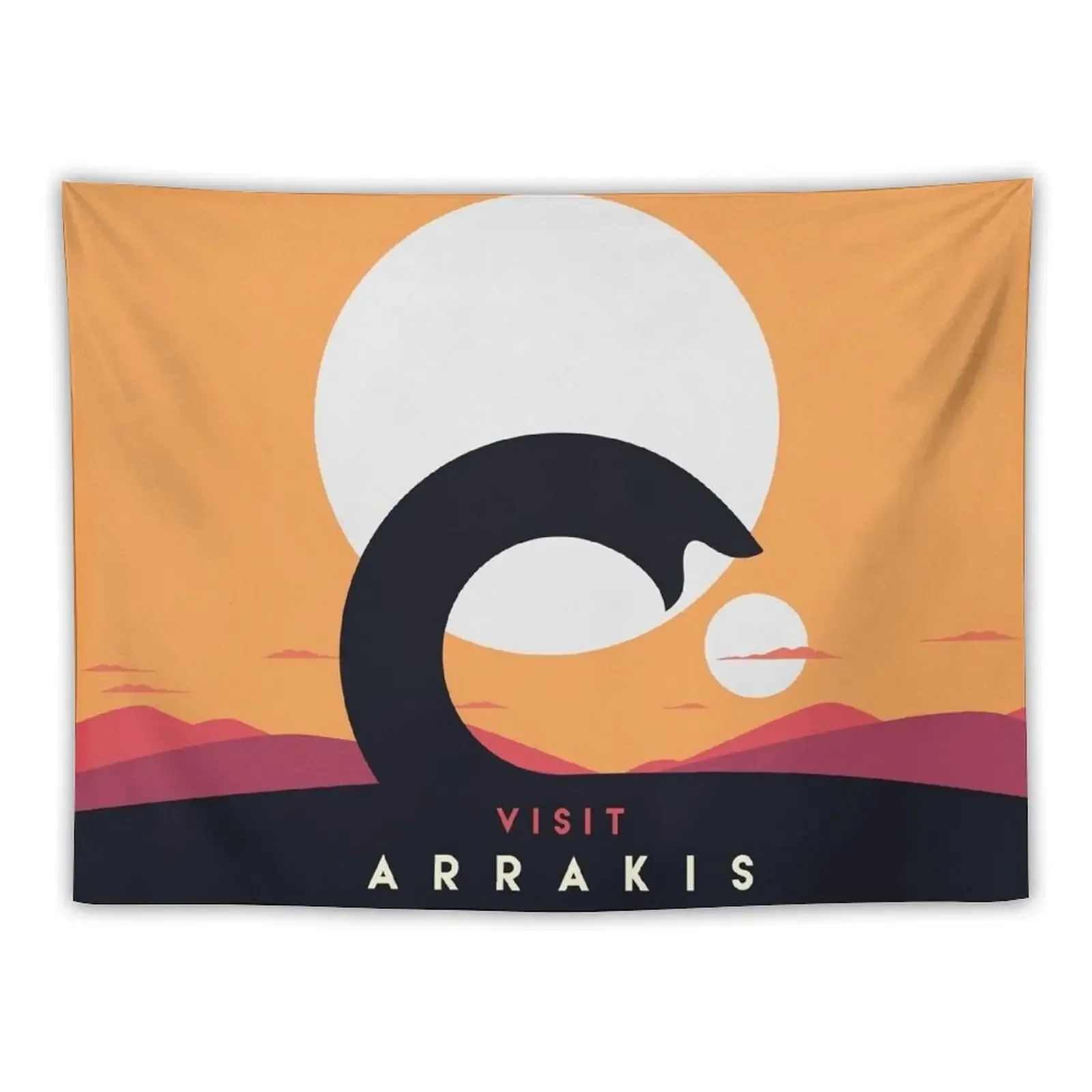 Dune 2020 Visit Arrakis Sandworm Tapestry Bedroom Decor Aesthetic Wall Coverings Room Decorator Aesthetic Home Decor Tapestry